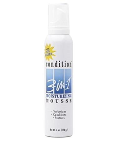 Condition 3-N-1 Mousse 6 Ounce Moisturizing With Sunscreen (177ml) (2 Pack)