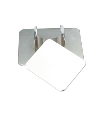 Professional 1PC Nail Art Palette Ring - Stainless Steel Color Mixing Palette for DIY Nail Designs | Handsfree Rectangle Makeup Tool - Buy Online on GoSupps.com
