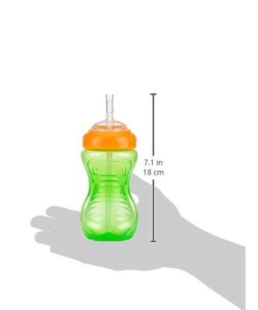 Nuby No-Spill 10oz Cup with Flex Straw - Assorted Colors | Leak-proof Sippy Cup for Toddlers - Buy Online on GoSupps.com