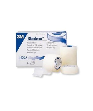 3M BLENDERM 1x5Yd Clear Surgical Plastic / RC Airplane Hinge Tape 6-PACK 1525-1 LF Waterproof Hypoallergenic USA
