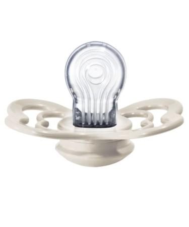 BIBS Pacifiers - Supreme Collection | BPA-Free Baby Pacifier | Made in Denmark | Set of 2 Ivory/Blush Soothers (6-18 Months) - Buy Online on GoSupps.com