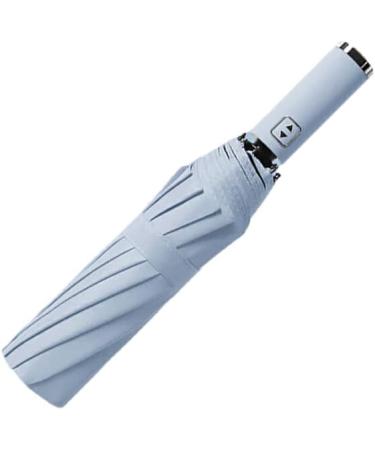 miduoidn Large Reverse Folding Umbrella with LED Flashlight Reflective Stripe UV Parasol Umbrellas Sunproof Sunshade for No Led/Sky Blue - Buy Online on GoSupps.com