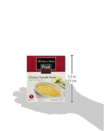 ProtiDIET Chicken Noodle Soup (7 Pouches) | High Protein Meal Replacement with 15g Protein | No Sugar & Trans Fat | 90 Calories | Delicious Soup Mix - Buy Online on GoSupps.com