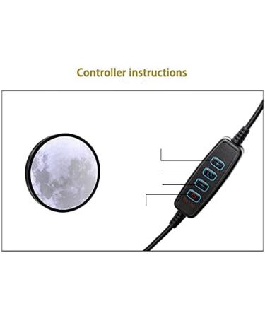 HTNDAYHE Magic Moon Mirror - Illuminated Lunar Makeup Mirror with 3 Brightness Lights - Buy Online on GoSupps.com