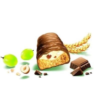Box of 20 Balisto Biscuit Coated in Milk Chocolate with Raisin and Hazelnut Flavor - 20 Biscuits of 37g - 740g - Buy Online on GoSupps.com