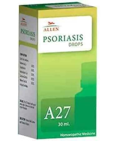 Allen A27 Psoriasis Drops (30ml) with Free Ujala Eye Drops - Fast Relief Formula - Buy Online on GoSupps.com