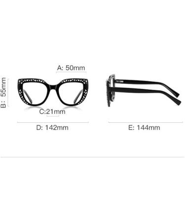 Buy Anti Glare Blue Light Blocking Cat-Eye Reading Glasses - TR Frame Computer Readers 2.00 C3 - International Shipping Available - Buy Online on GoSupps.com