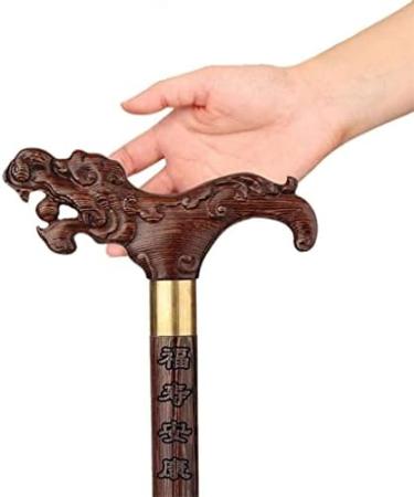Canes Solid Wood Chicken Wings Sizes Cane Walking Stick Head The Dragon Supplies Old Gifts Walker Crutch Solid Wood Cane Old Man Wooden Elderly Crested Head Faucet Crutch powerfully - Buy Online on GoSupps.com