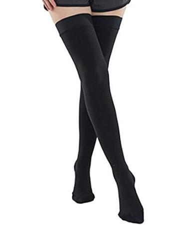 DERCLIVE 23-32 mmHg Compression Stockings - Thigh High Support Prevent Varicose Veins Closed Toe Design - International Shipping Available - Buy Online on GoSupps.com