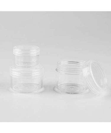 Zeoabsy 70 Pieces 5ml Clear Empty Can - Transparent Cream Containers with Purple Screw Caps for Lotion Mini Candles Nail Art & Lip Balm - Buy Online on GoSupps.com