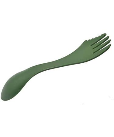 40pcs Dark Green Plastic Spork Set - 7-inch Multi-Use Spoon Fork Knife - Buy Online on GoSupps.com