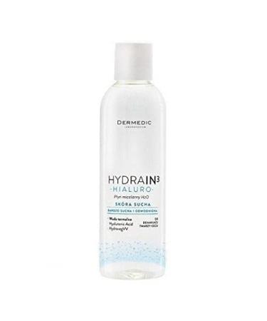 Buy DERMEDIC HYDRAIN 3 HIALURO Micellar Fluid H2O 200ml - Hydrating Cleansing Solution for All Skin Types - International Shipping Available - Buy Online on GoSupps.com