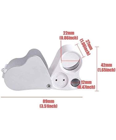 Screen Magnifier Magnifier 30X 60X Portable Folding Pocket Magnifier Magnifying Eye Jewelry Appraisal Stamps with LED Magnifier with LED Light - Buy Online on GoSupps.com