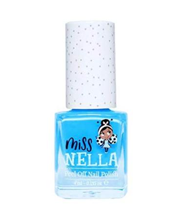 Miss Nella Mermaid Blue Nail Polish for Girls Water Based Peel Off Formula