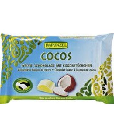 Rapunzel Rapunzel Organic White Chocolate Bags with Coconut Pieces 2 x 100 g