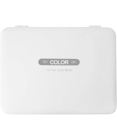 1pc Nail Color Book Color Cards Fake Tips Display Book Nail Color Display Board Color Card Book Chart Nail Art Tool Nail Color Sample Plate Nail Polish Glue Abs White Template - Buy Online on GoSupps.com
