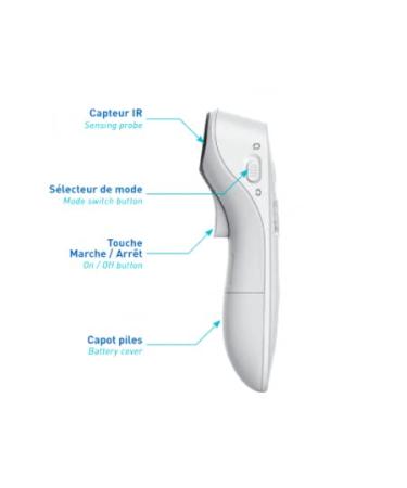 Lepu Infrared Digital Thermometer - Contactless Ear & Forehead Fever Thermometer with LCD Screen Memory and Alarm for Babies Children & Adults - International Shipping Available - Buy Online on GoSupps.com