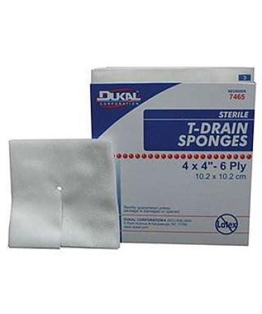 Sterile T-Drain Sponges
