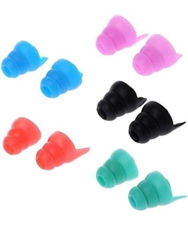 Sleep earplugs 1 Pair/Set Soft Silicone Ear Plugs Anti Noise Snore Earplugs Noise Reduction Sound Insulation Ear Earplugs 5 Colors (Color : Black) (Color : Groen) (Color : Blauw) - Buy Online on GoSupps.com