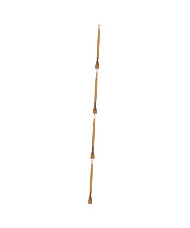 minkissy 4pcs man wooden bamboo handheld