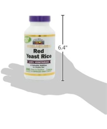21st Century Red Yeast Rice Extract Veg Capsules 300 Count - Buy Online on GoSupps.com