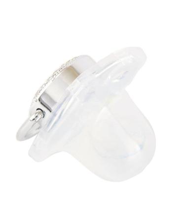 Buy Bling 26 Letters Baby Pacifier with Chain Clips | Silver Dummy Pacifier & Accessories for Newborns 0-18 Months - International Shipping Available - Buy Online on GoSupps.com