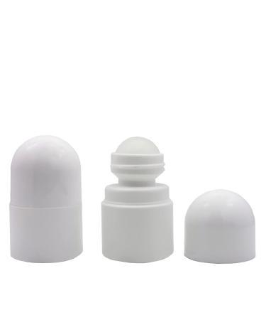 JIHUOO 6pcs 30ml Plastic Empty Roller Bottles Refillable Roll On Bottles Aromatherapy Bottles with Roller Ball