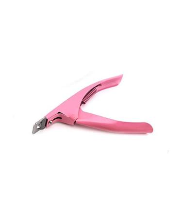 SJLS Stainless Steel Art Nail Clipper Professional Cutter Gel False Nail Tips Edge Cutters One Word Clippers Nails Manicure Tool (Color : Pink)