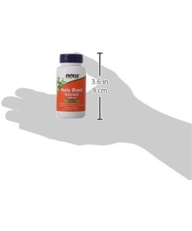 NOW Holy Basil Extract 500 mg 90 Veg Capsules - Buy Online on GoSupps.com