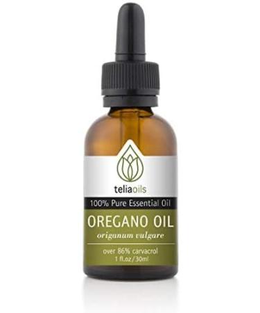 Teliaoils 100% Organic Oil of Oregano - Super Strength with 86% Carvacrol - Pharmaceutical Grade from Greece - 1 oz - Buy Online on GoSupps.com