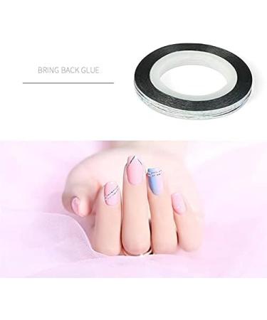 1 Rolls Glitter Nail Art Striping Tape Lines Width 1mm-Striping Tape for Nail Art-Nail Striping Tape Foil-Nail Striping Tape Thick-Nail Striping Tape with Dispenser-Self-Adhesive DIY Nail Art Tape - Buy Online on GoSupps.com