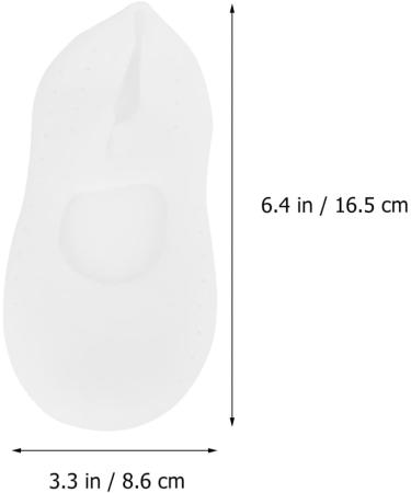 Gadpiparty 1 Pair Ladies Socks for Women Socks Sebs Socks Size m Socks Moisturizing Socks Silicone Gel Silicone Heel Protectors Silicone Foot Sleeve Room Socks Boat Socks Elastic Boots White M - Buy Online on GoSupps.com
