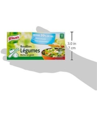 Knorr Vegetable Broth Reduced in Salt 12 Tablets 109g - Buy Online on GoSupps.com