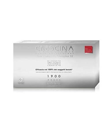 Labo Crescina - Like Complex 12 - Traitement anti-chute et anti-croissance des cheveux 1900 pour femme 20 + 20 ampoules