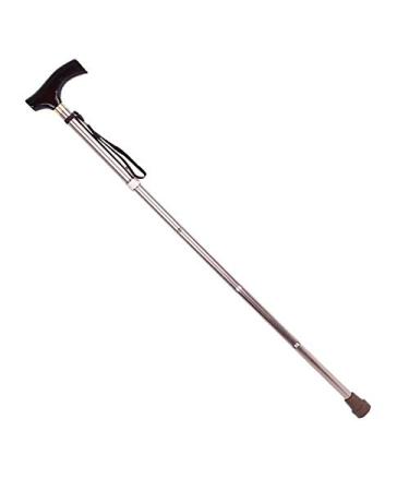 Foldable Walking Cane for Men Women Wooden Handle Foldable Elderly Safety Walking Stick Guide Blind Cane Crutch Bronze Folding Cane Safehappy