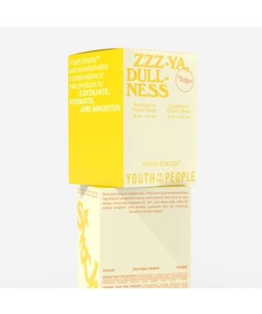 YOUTH TO THE PEOPLE Youth Stacks ZZZ-YA Dullness Kit: 11% AHA Kombucha Toner + Superberry Dream Mask - Vegan Skincare for Exfoliation, Pore-Clearing, Hydration, and Even Skin Tone - Buy Online on GoSupps.com