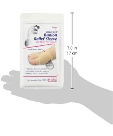 PediFix Visco-Gel Bunion Relief Sleeve - Large | Comfortable Pain Relief for Bunions - Buy Online on GoSupps.com