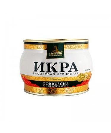 Caviar - Zarendom Gorbuscha Salmon Caviar Premium 250 g can - red caviar - caviar -