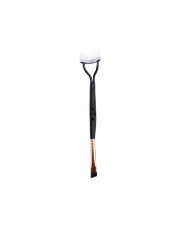 Simple And Convenient Makeup Brush Cosmetic brush Double-end Eyelash Comb Arced Steel Teeth with Angled Brow Brush/Eyeliner Brush eyebrow brush Black