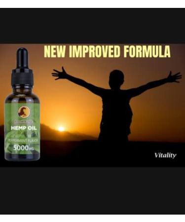 Organic Hemp Seed Oil - High Strength Formula 5000mg/30ML | Vegan Ingredients | Omega 3-6-9 | Vitamins & Fatty Acids - Buy Online on GoSupps.com