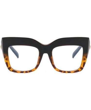 Oversized Tortoiseshell Blue Light Blocking Readers | Anti Eye Strain Presbyopic Glasses +100 - Buy Online on GoSupps.com