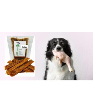 Roqsy Natural Chicken Dog Treats 300g - 100% Grain-Free Jerky Snack | BARF-Approved Dog Food Supplement - Buy Online on GoSupps.com