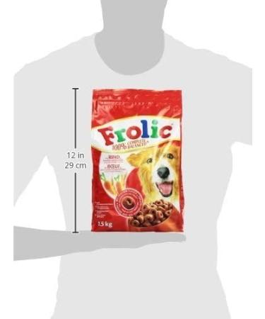 Frolic Dry Dog Food with Beef Carrots and Cereals 1 Sachet (1 x 1.5 kg) - Buy Online on GoSupps.com
