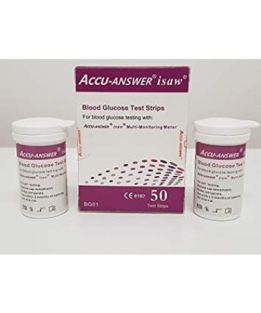 Accu-Answer Blood Glucose Test Strips - 50 Compatible Strips for Accu-Answer Monitoring Device | Fast International Shipping - Buy Online on GoSupps.com