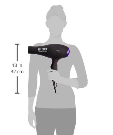 HOT TOOLS Pro Artist Tourmaline 2000 Turbo Hair Dryer - Lightweight & Quiet Blowout Results | Black - Buy Online on GoSupps.com