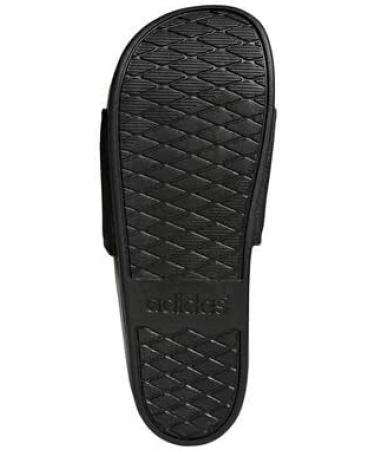 adidas Men's Adilette Comfort Slides Sandal 10 - Black/White - Buy Online on GoSupps.com