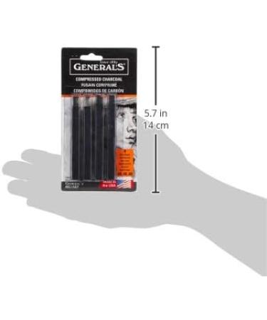 General Pencil 957ABP Compressed Charcoal Sticks 4/Pkg-Black - Soft Assorted 1 - Buy Online on GoSupps.com