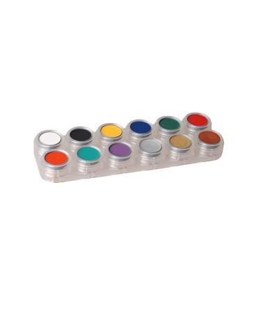 Grimas Cream Make up Theatre Make-up 12 Colors Palette F - Buy Online on GoSupps.com