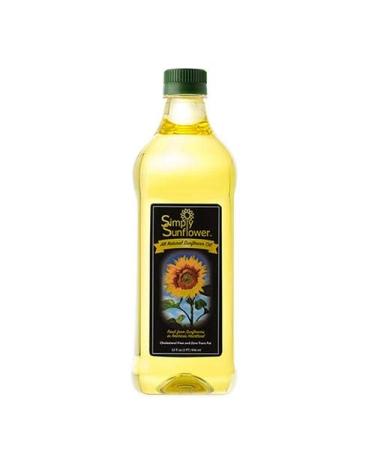 Simply Sunflower All-Natural Sunflower Oil (One 32-ounce bottle) 32 Fl Oz (Pack of 1) - Buy Online on GoSupps.com