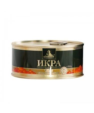 Caviar - Tsar's House Gorbusha Salmon Caviar Classic 250 g can - red caviar - caviar -